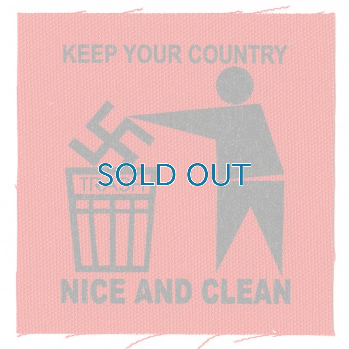 画像1: Keep Your Country Clean / Logo  Cloth パッチ (1)