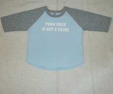 画像2: Punk Rock Is A Not Crime Blue KIDS T/S 【送料無料】 (2)