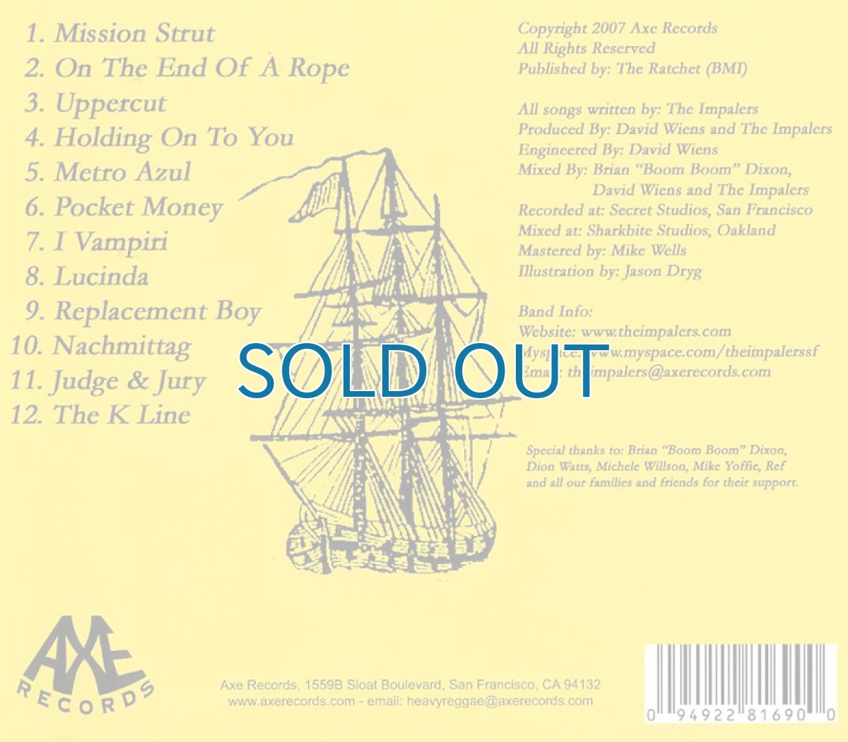 画像2: The Impalers / Blood, Rum & Reggae (2)