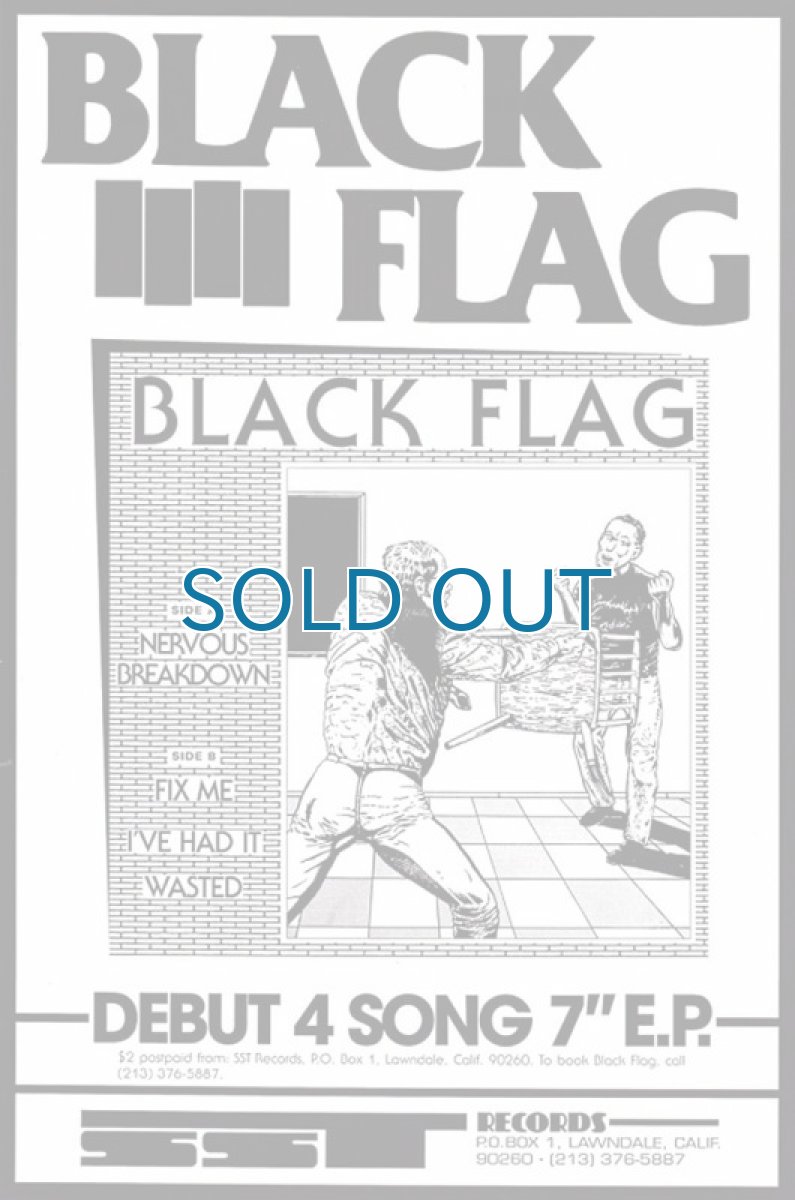 画像1: Black Flag / Nervous Breakdown Poster (1)