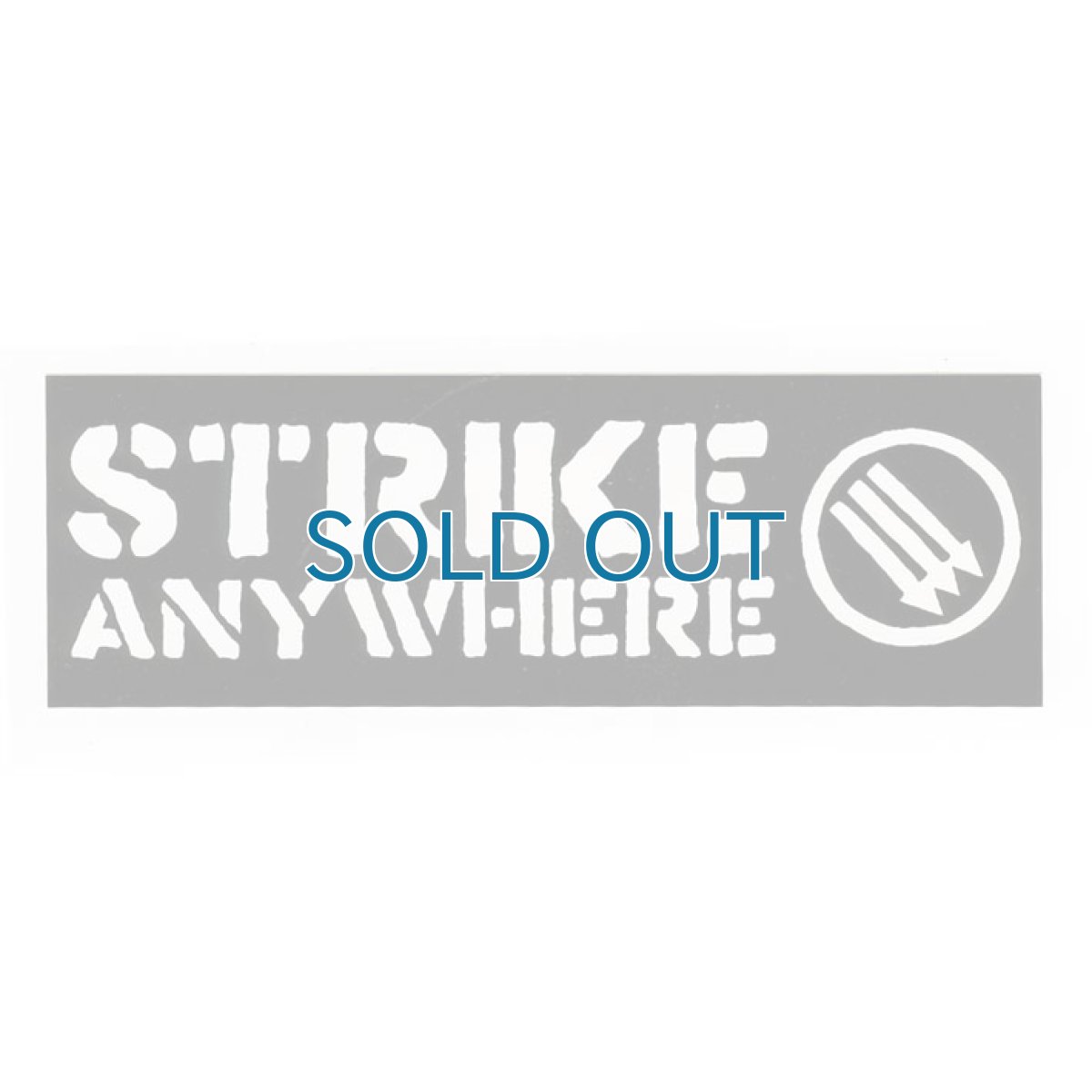 画像1: Strike Anywhere / B/W Logo ステッカー (1)