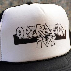 画像1: Operation Ivy / Logo (White/Black) キャップ (1)