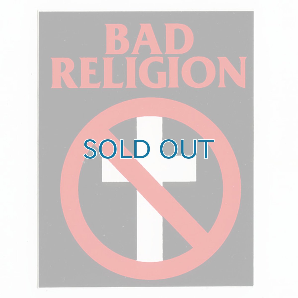 画像1: Bad Religion / Logo With Crossbuster (3 x 4) ステッカー (1)