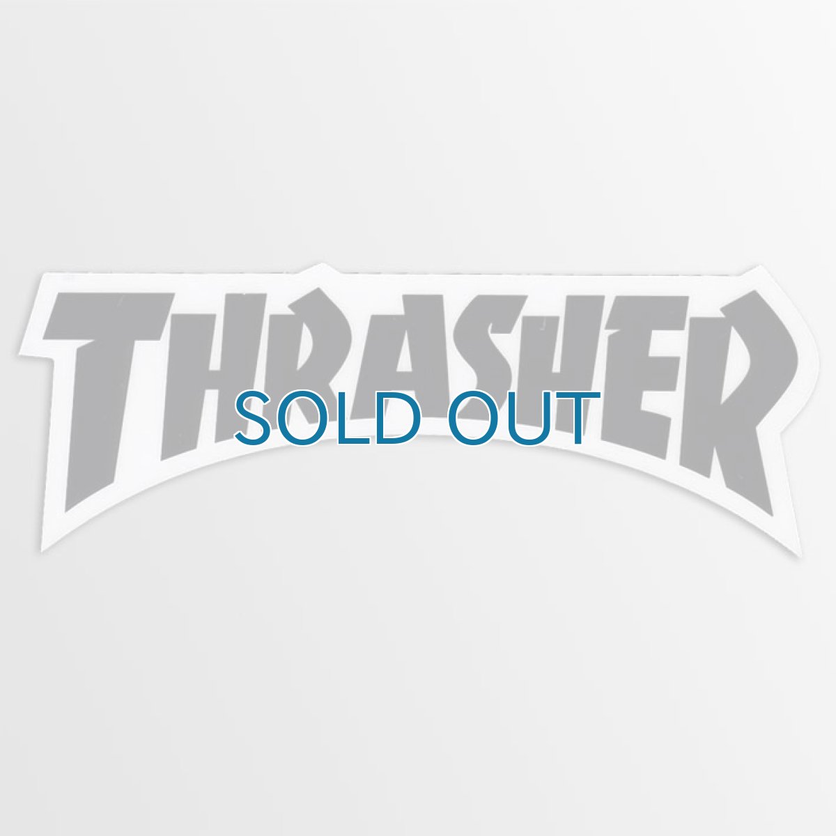 画像1: Thrasher Magazine / Thrasher Die Cut Logo BK ステッカー (1)