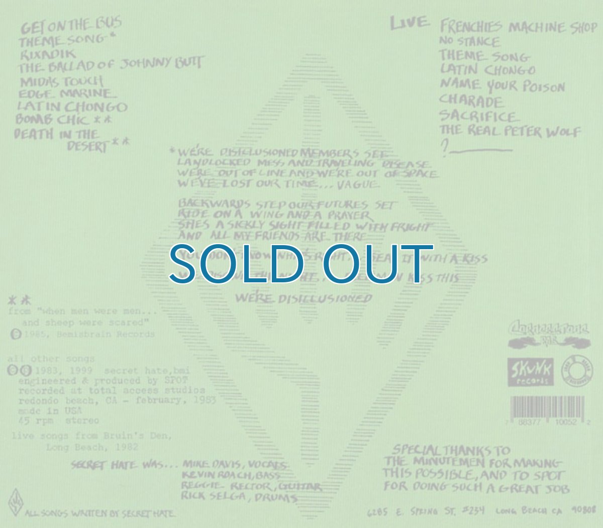 画像2: Secret Hate / Vegetables Dancing + Live And More (2)