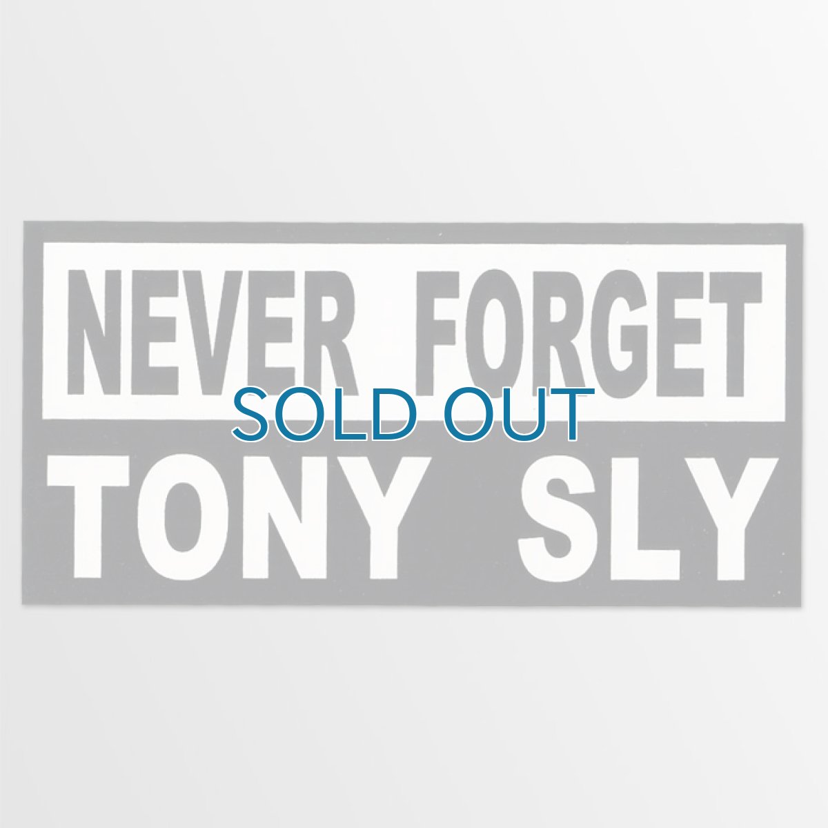 画像1: Tony Sly / Never Forget Tony Sly ステッカー (1)