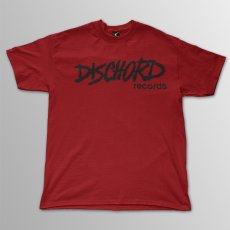 画像1: Dischord Records / Old Dichord Logo レッド T/S (1)