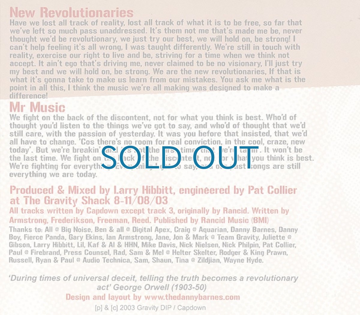 画像2: Capdown / New Revolutionaries [EP]【ユーズド】 (2)