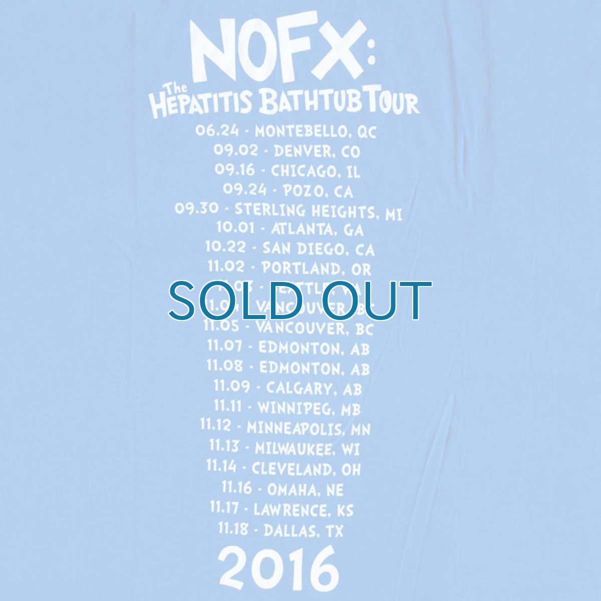 画像4: NOFX / Bathtub Tour T/S (4)
