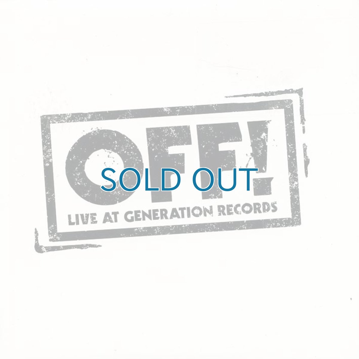 画像1: OFF! / Live At Generation Records [7inchアナログ]【新品】 (1)