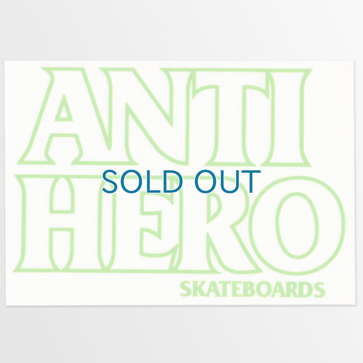 画像1: Anti-Hero Skateboards / Anti-Hero BlackHero ステッカー  [グリーンLine] (1)