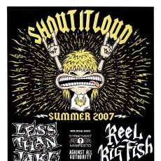 画像2: Less Than Jake / Summer 2007 ポスター [w/ Reel Big Fish, Streetlight Manifest, Against All Authority] (2)
