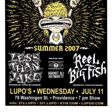 画像3: Less Than Jake / Summer 2007 ポスター [w/ Reel Big Fish, Streetlight Manifest, Against All Authority] (3)