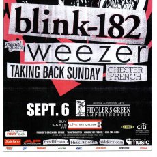 画像3: Blink-182 / Denver 2009 ポスター [w/ Weezer, Talking Back Sundaay, Chester French] (3)