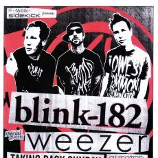 画像2: Blink-182 / Denver 2009 ポスター [w/ Weezer, Talking Back Sundaay, Chester French] (2)