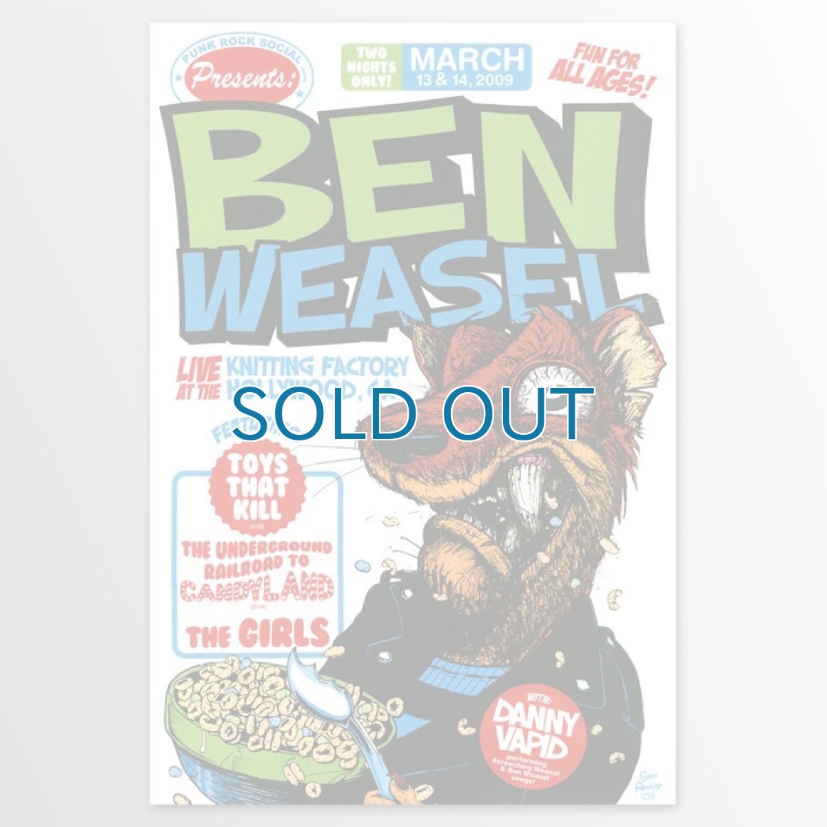 画像1: Ben Weasel / Cereal (12 x 17.5) ポスター (1)