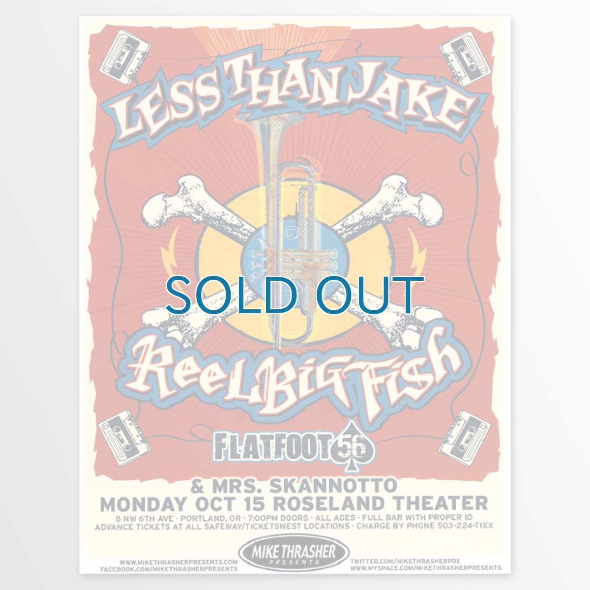 画像1: Less Than Jake / 2012 Gig Poster Portland Oregon Concert　ポスター (1)