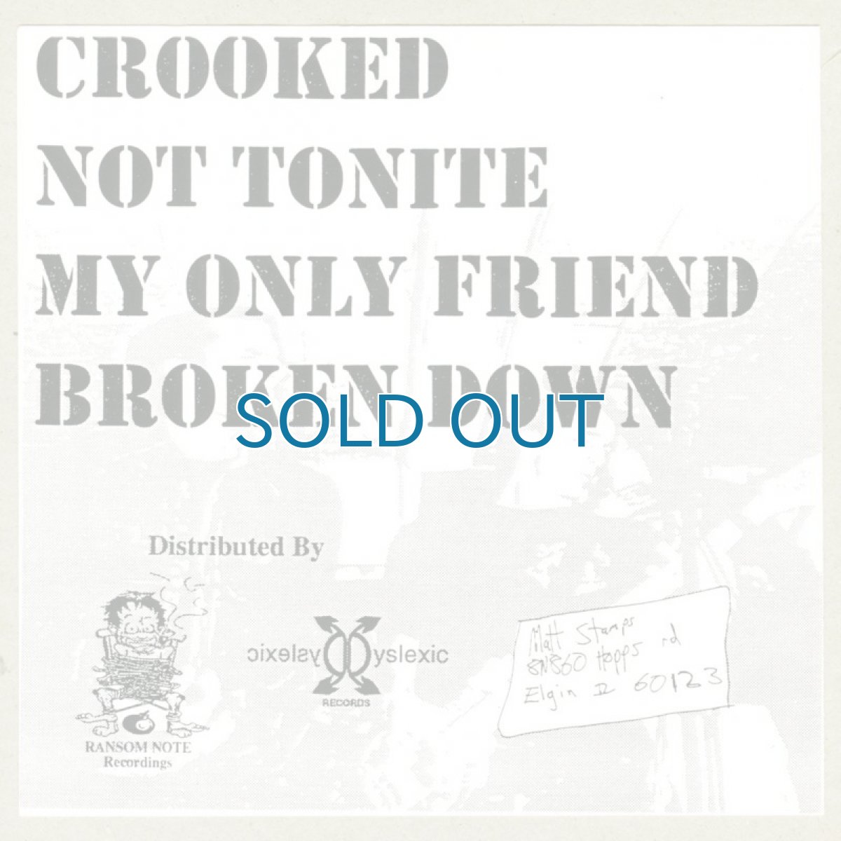 画像2: Slapstick / Crooked [7inch アナログ オリジナル・初回プレス]【ユーズド】 (2)