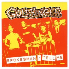画像1: Goldfinger / Spokesman / Tell Me [7inch アナログ｜クリア盤]【ユーズド】 (1)