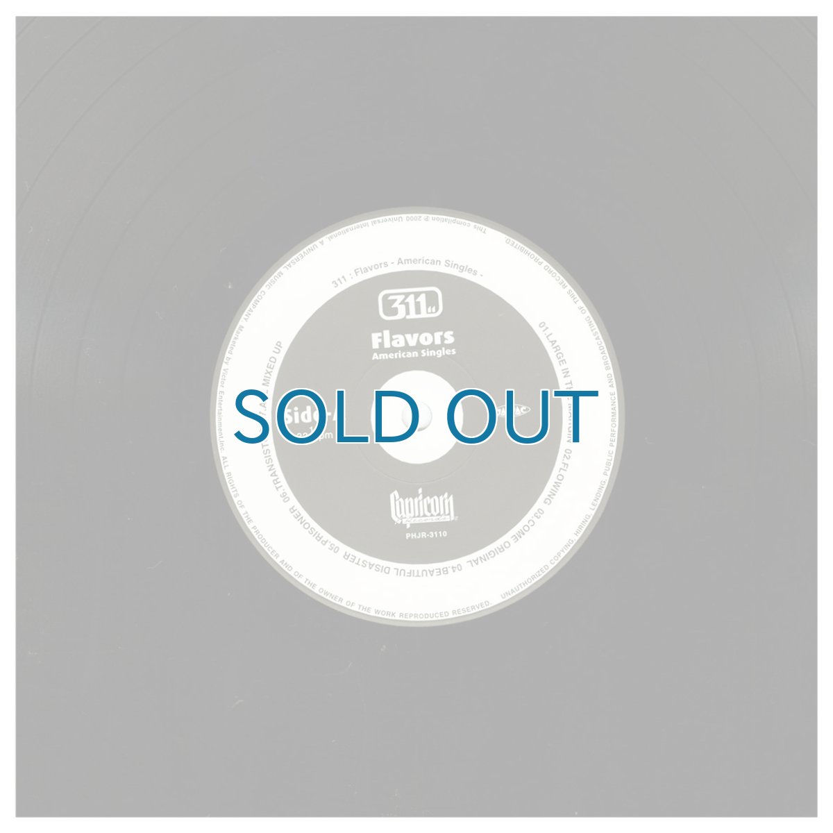 画像4: 311 / Flavors [American Singles] [12inch アナログ・日本オリジナル盤]【ユーズド】 (4)