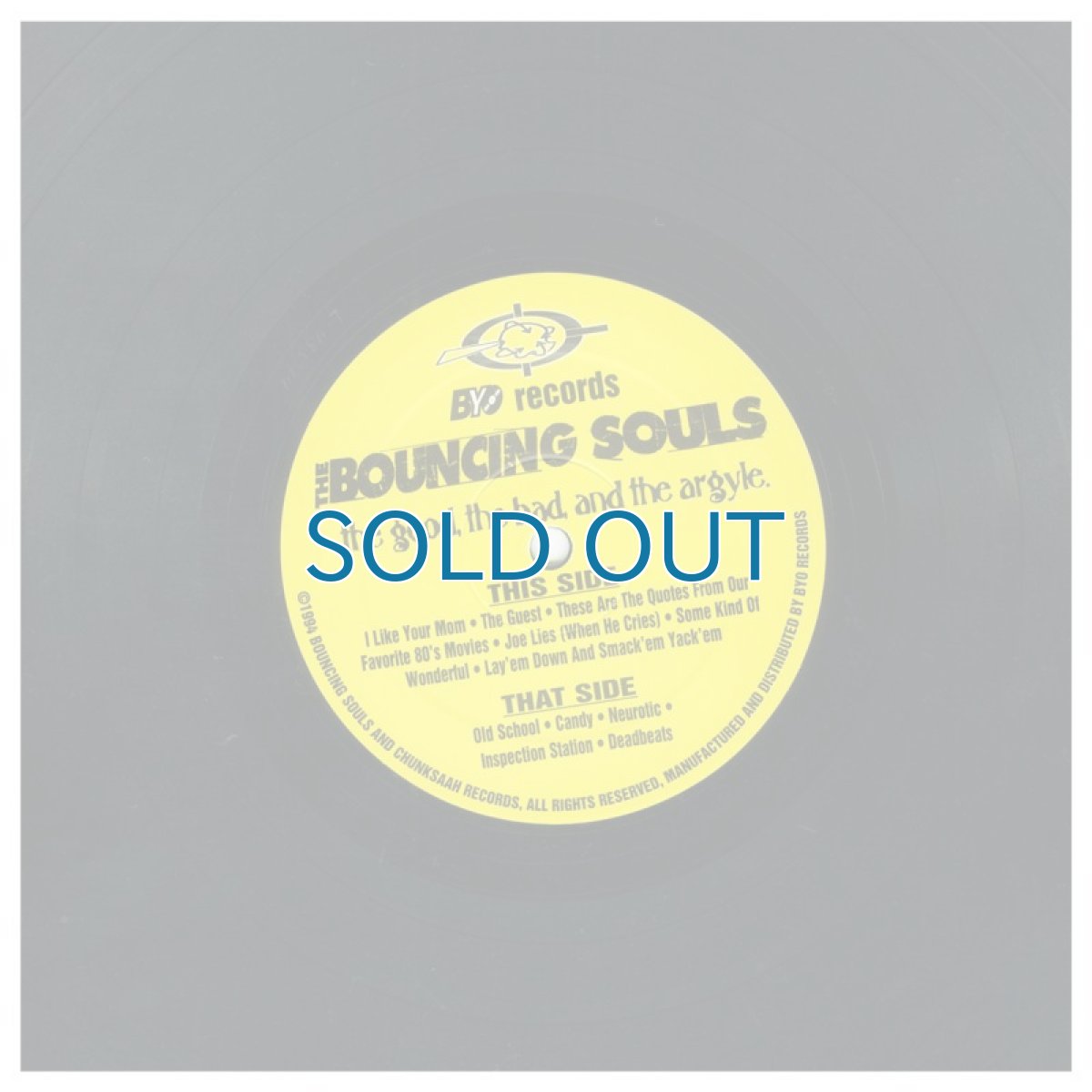 画像4: The Bouncing Souls / The Good, The Bad, And The Argyle. [12nch アナログ]【ユーズド】 (4)