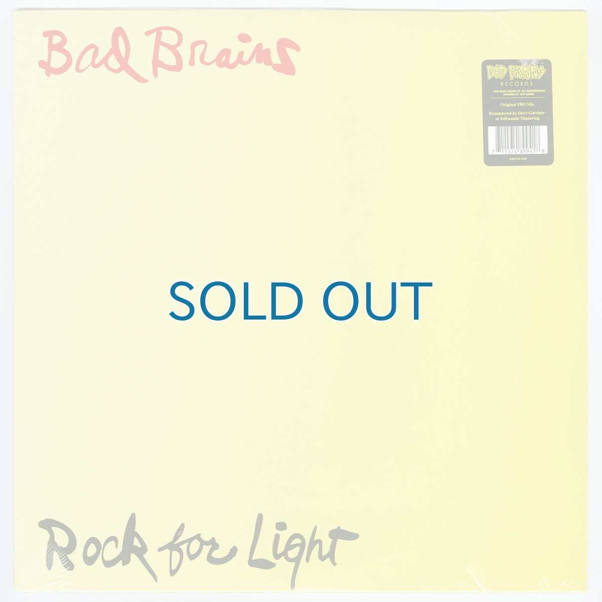 画像1: Bad Brains / Rock For Light [12inch アナログ]【新品】 (1)