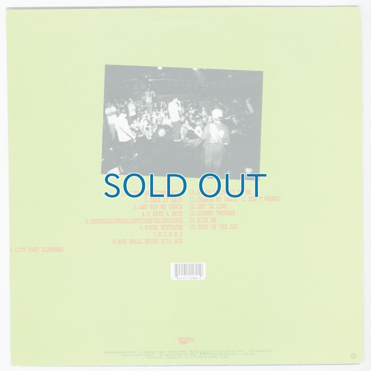 画像2: The Vandals / Live Fast, Diarrhea [12inch アナログ 1995オリジナル盤]【ユーズド】 (2)