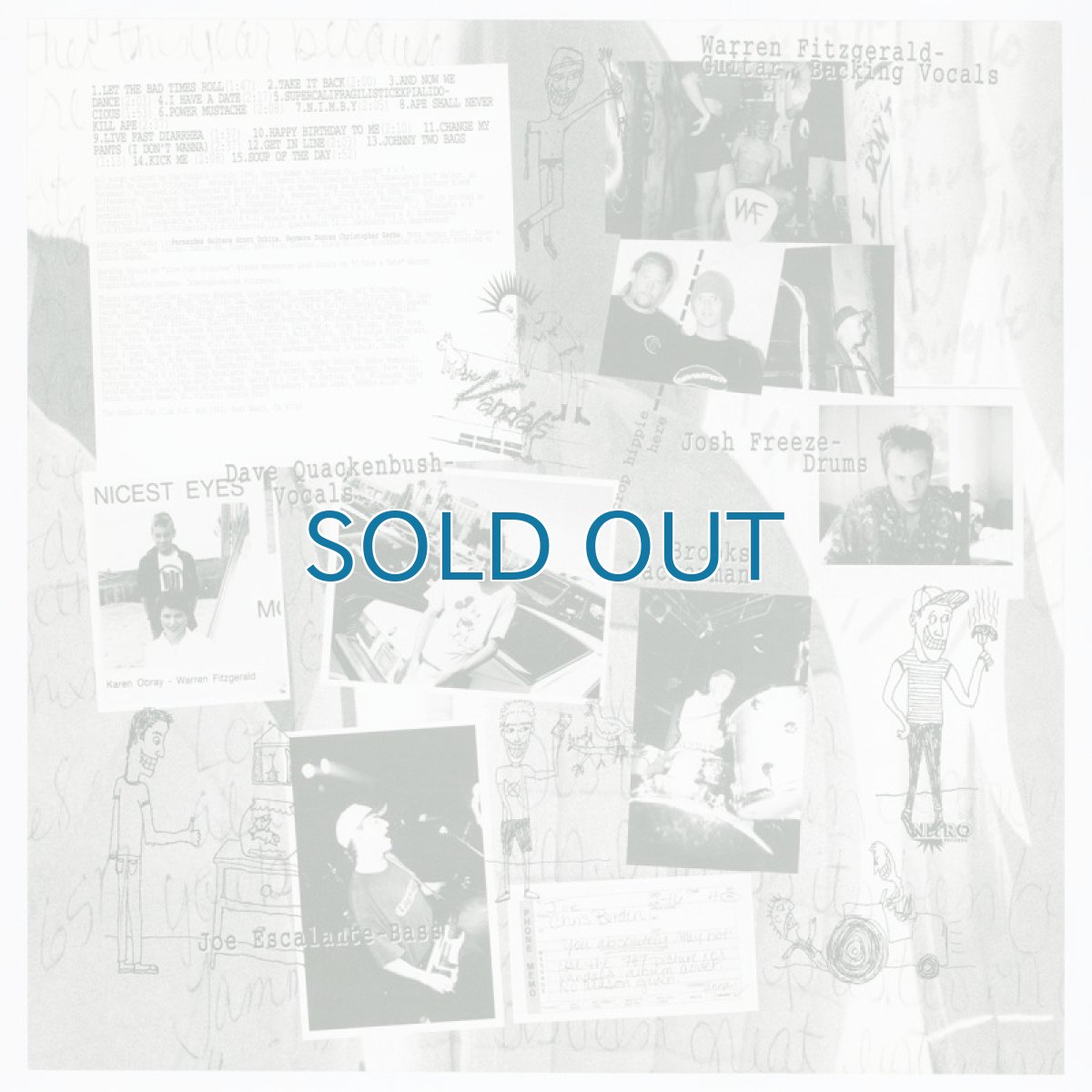 画像4: The Vandals / Live Fast, Diarrhea [12inch アナログ 1995オリジナル盤]【ユーズド】 (4)