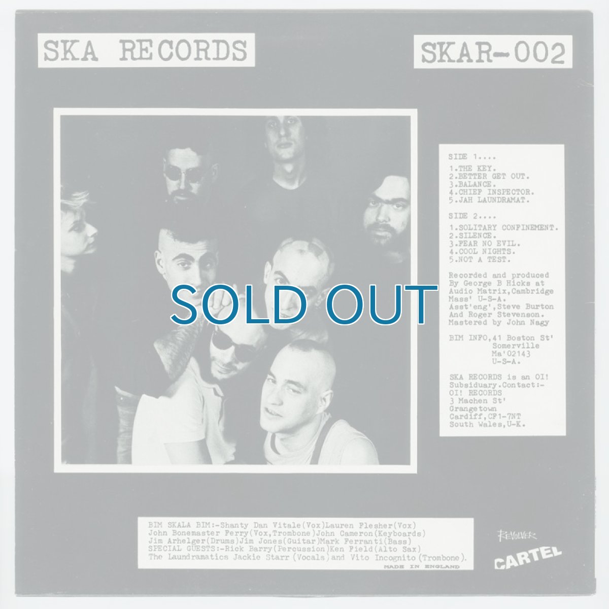 画像2: Bim Skala Bim / Boston Bluebeat [12inch アナログ]【ユーズド】 (2)