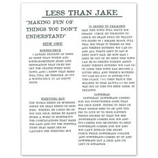 画像4: Less Than Jake / Making Fun Of Things You Don't Understand [US Repress EP+Inner | 3rd Press] [10inch | No Idea]【ユーズド】 (4)