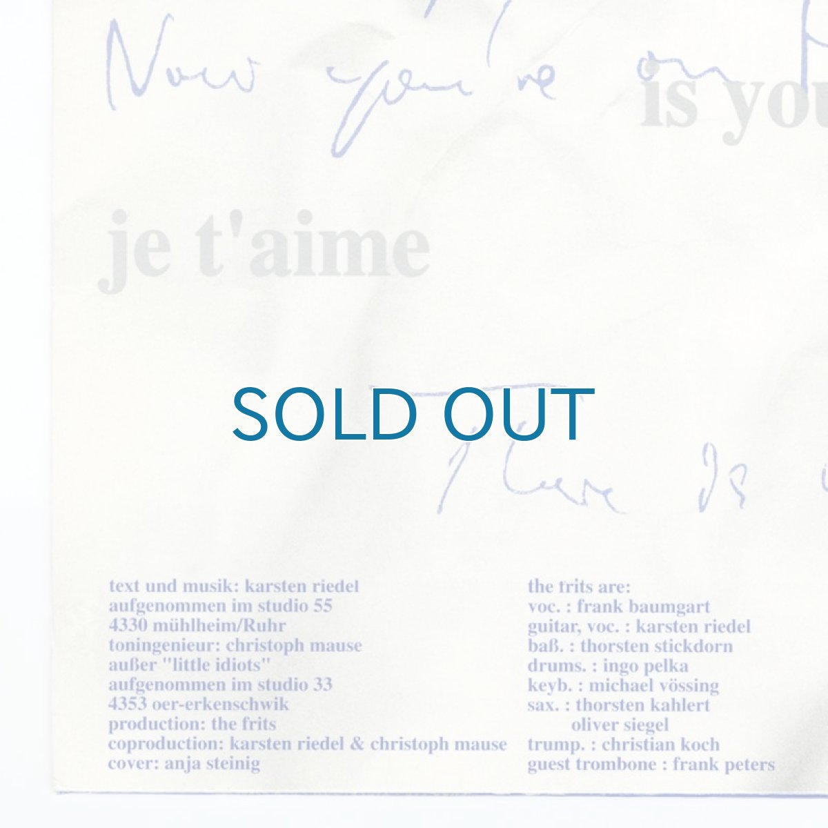 画像11: The Frits / Little Idiots [Germany Orig.LP] [12inch | Pork Pie]【ユーズド】 (11)