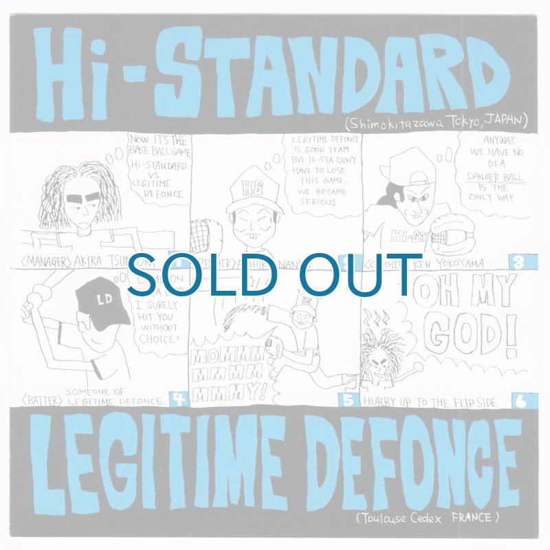 HI-STANDARD /LEGITIME DEFONC 7inch ほぼ未使用 Hi-Standard | Legitime Defonce / Split [JPN Orig.EP] [7inch