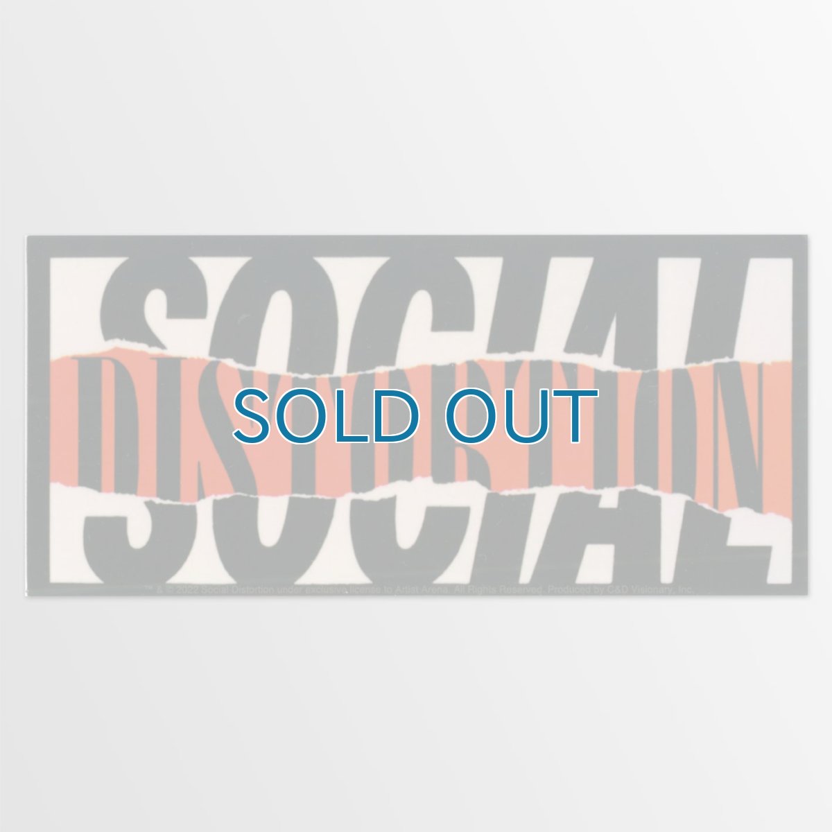 画像1: Social Distortion / Ripped Logo ステッカー (1)