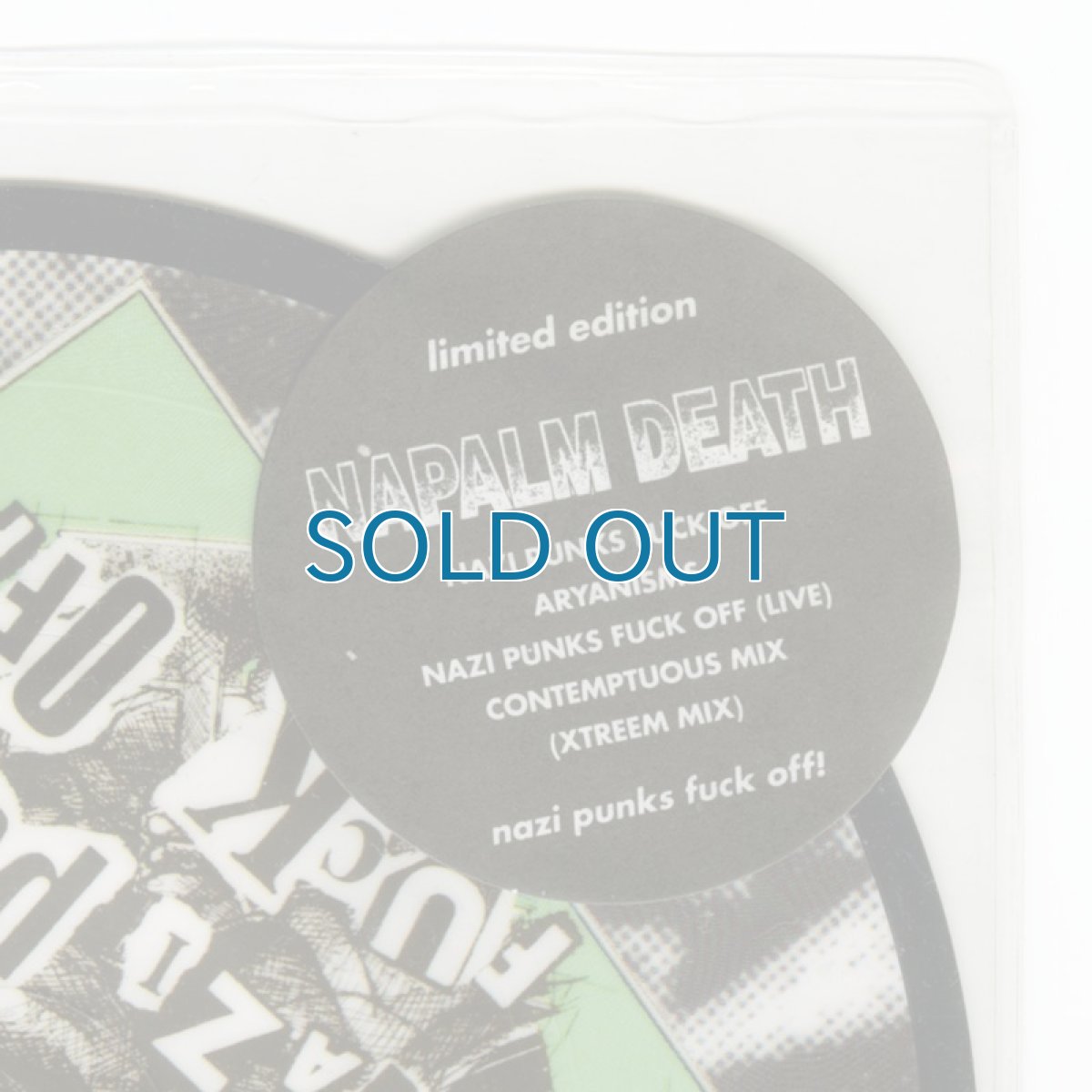 画像4: Napalm Death / Nazi Punks Fuck Off [US Orig.|Limited Edition, Picture Disc] [7inch | Earache]【ユーズド】 (4)