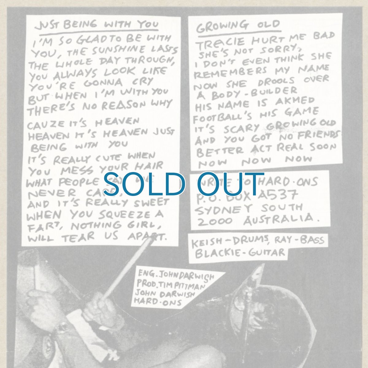 画像3: The Hard-Ons / Just Being With You / Growing Old [Australia Orig.] [7inch | Waterfront]【ユーズド】 (3)