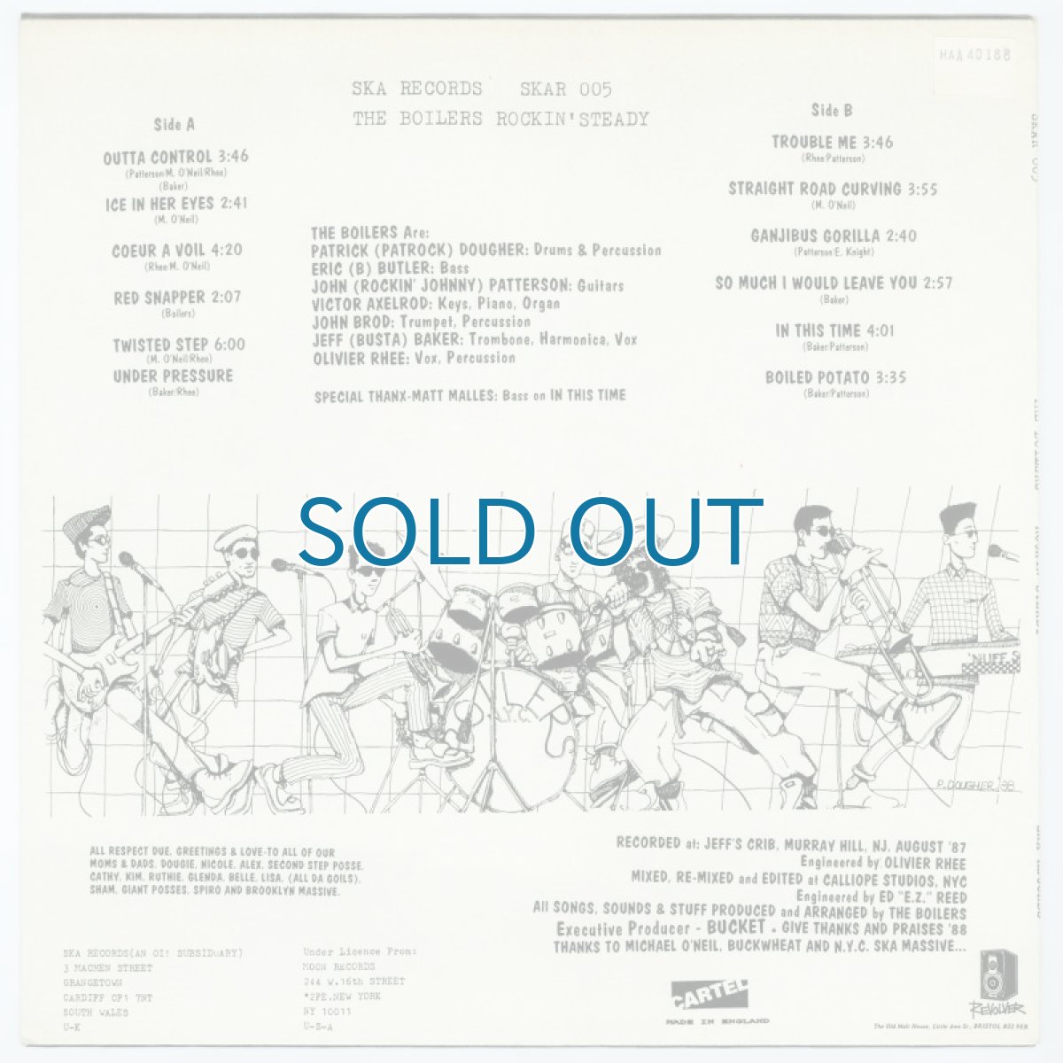 画像2: The Boilers / Rockin'Steady [UK Orig.LP] [12inch | Ska']【ユーズド】 (2)