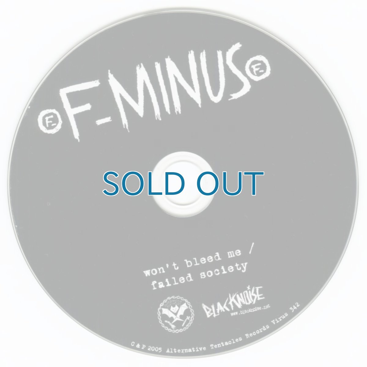画像3: F-Minus / Failed Society/Won't Bleed Me [US Orig.LP] [CD | Alternative Tentacles]【ユーズド】 (3)