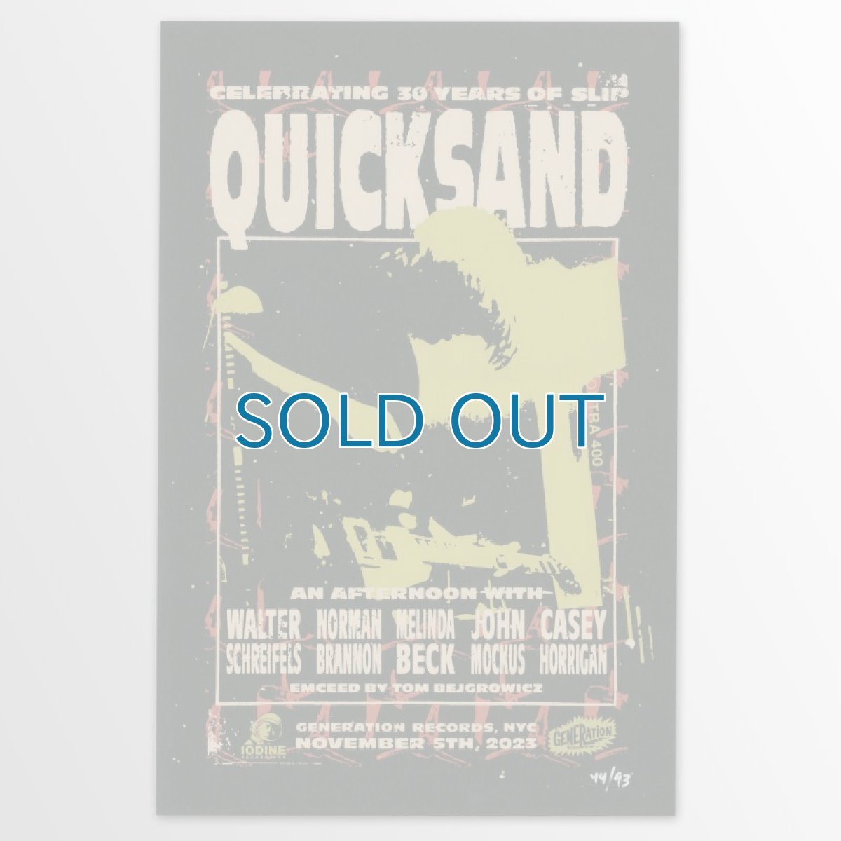 画像1: Quicksand / Generation Records Nov, 05 2023 ポスター (1)