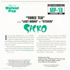 画像2: Sicko / Three Tea [US Repress EP] [7inch | Mutant Pop]【ユーズド】 (2)