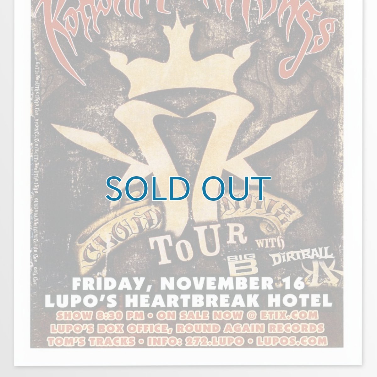 画像3: Kottonmouth Kings / Providence 2007 ポスター [w/ Big B, Dirtrail] (3)