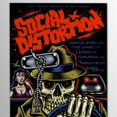 画像2: Social Distortion / Fillmore 2008 ポスター [w/ American Steel, Tone junkies, 22 Jacks, Tumbledown, The Agglolites, Inward Eye] (2)