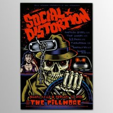 画像1: Social Distortion / Fillmore 2008 ポスター [w/ American Steel, Tone junkies, 22 Jacks, Tumbledown, The Agglolites, Inward Eye] (1)