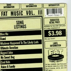 画像9: V.A. / Fat Music Vol. III: Physical Fatness [US Orig.LP | Still in Shrink] [12inch | Fat Wreck] 【ユーズド】 (9)