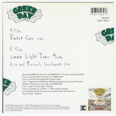 画像2: Green Day / Basket Case [Germany Orig.EP | Poster Sleeve | Numbered | Green][7inch | Reprise]【ユーズド】 (2)