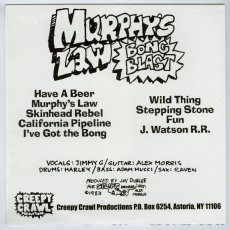 画像2: Murphy's Law / Bong Blast [US Reissue LP | Still in Shrink][12inch | Creepy Crawl]【ユーズド】 (2)