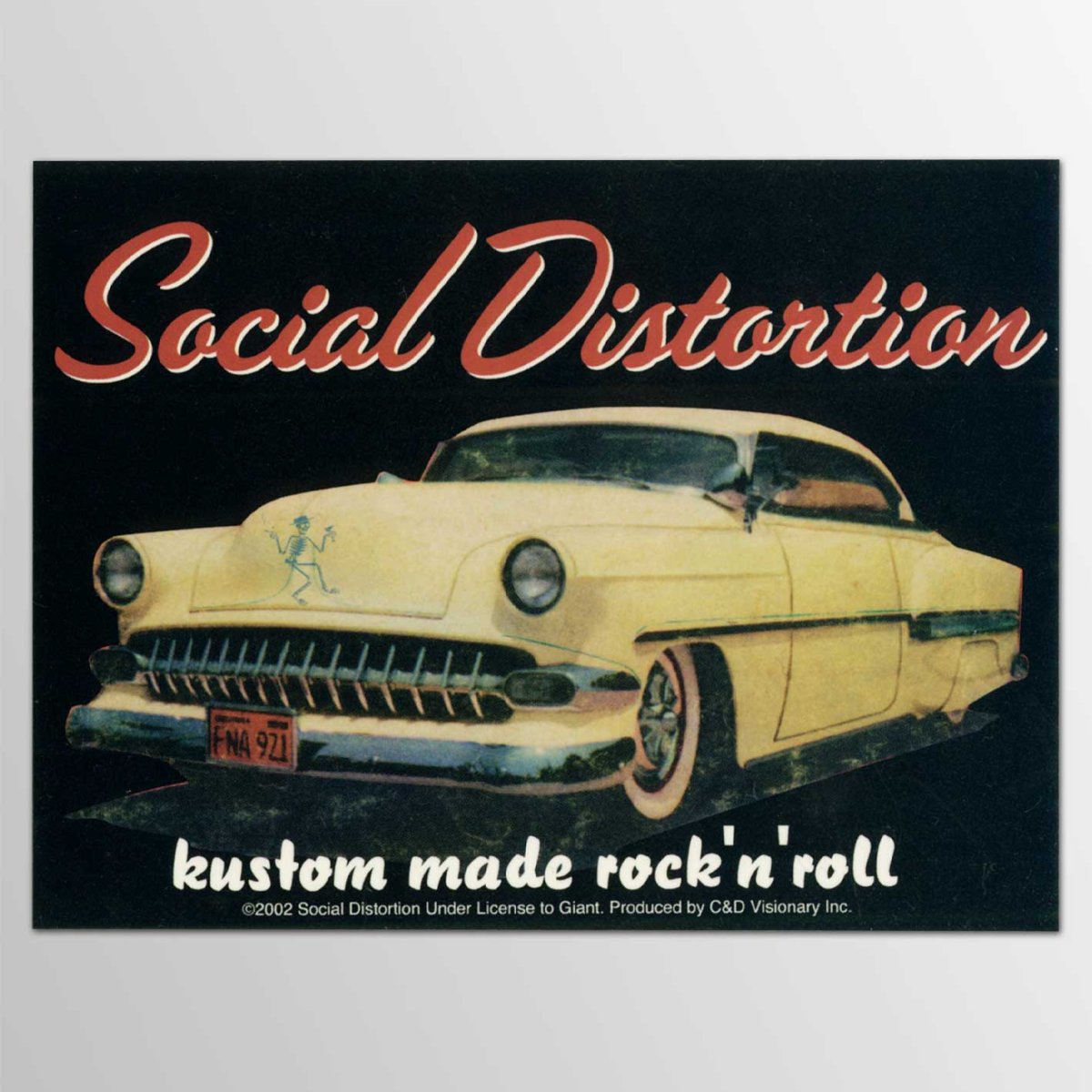 画像1: Social Distortion / Kustom Made Rock'N'Roll ステッカー (1)