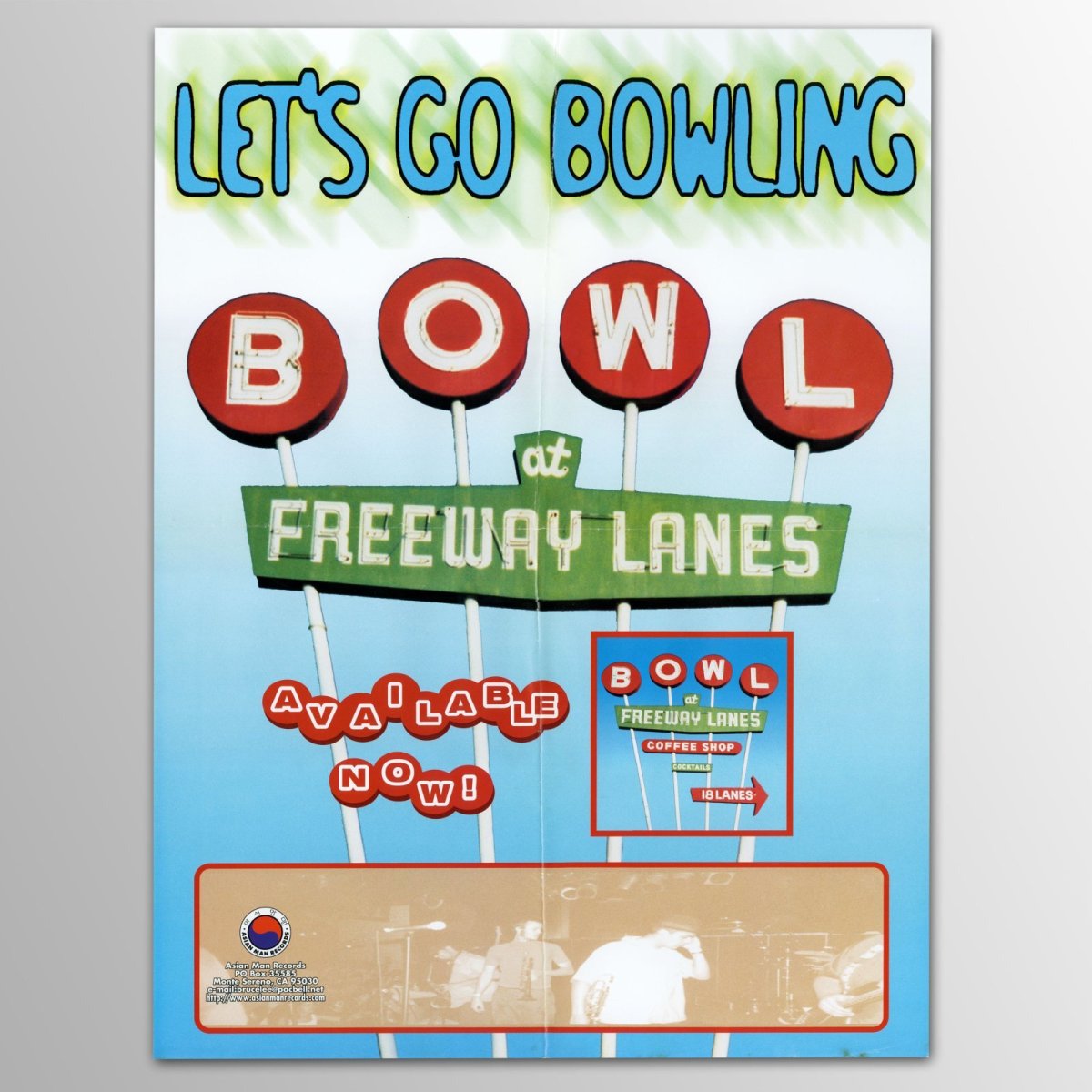 画像1: Let's Go Bowling / Freeway Lanes ポスター (1)