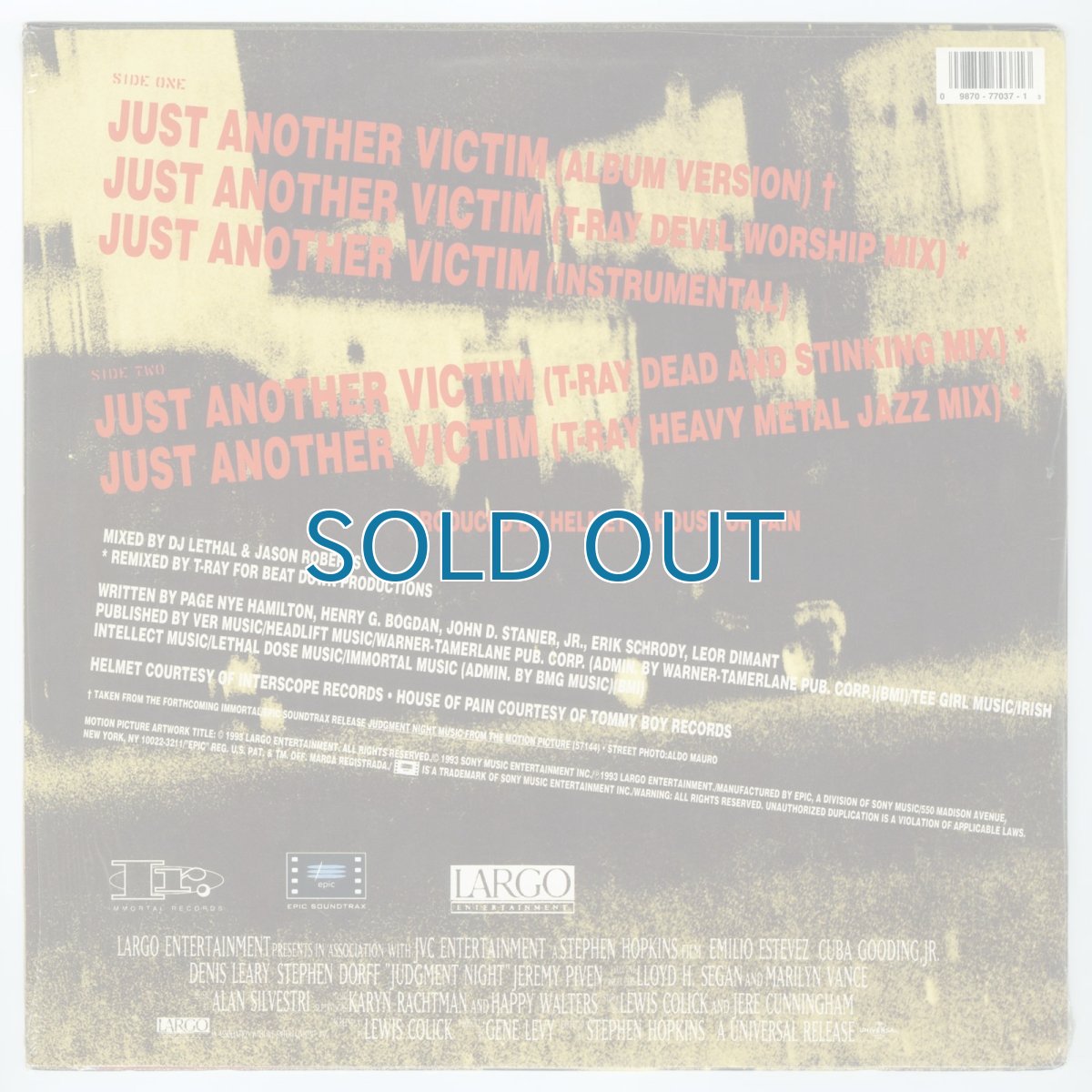 画像2: Helmet & House Of Pain / Just Another Victim [US Orig.EP | Still in Shrink] [12inch | Epic]【ユーズド】 (2)