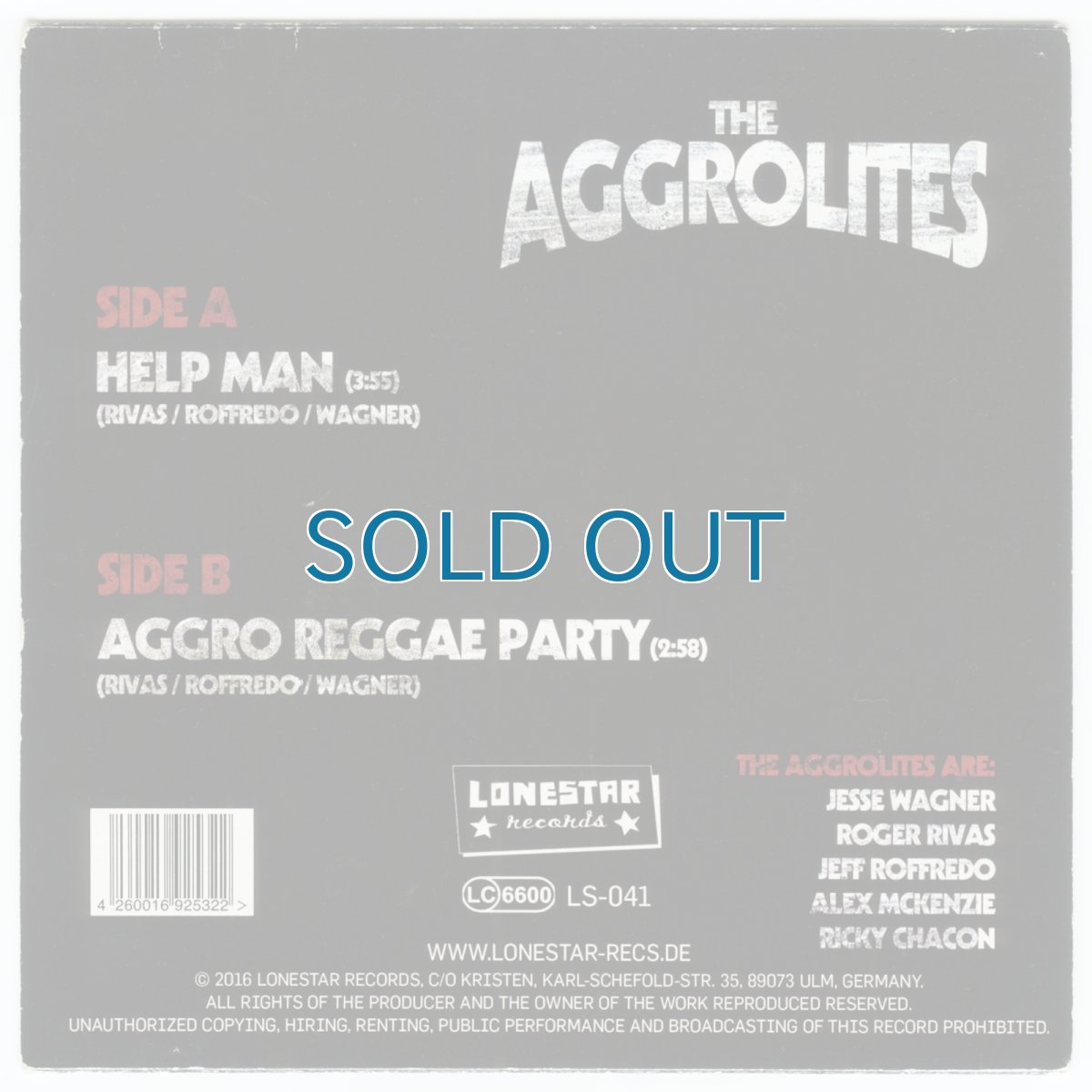 画像2: The Aggrolites / Help Man [Germany Orig.EP][7inch | Lonestar]【ユーズド】 (2)