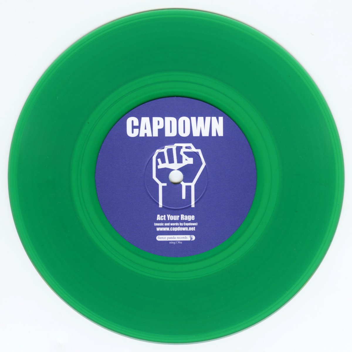画像1: Capdown / Act Your Rage [UK Orig.EP | Green Transparent][7inch | Fierce Panda]【ユーズド】 (1)